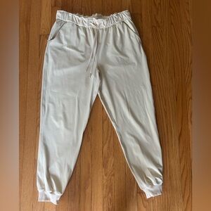 lululemon athletica Women’s size 12 Cream Joggers